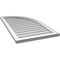 Ekena Millwork Quarter Round Top Right Surface Mount PVC Gable Vent w/ 2"W x 1-1/2"P Brickmould Frame, 22"W x 40"H GVPQR22X4002SN - alternate 5
